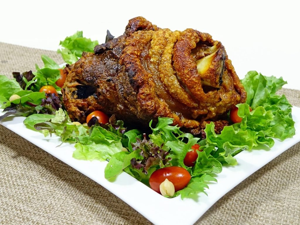 ham hock, pork knuckle, roasted, meat, leg, german, food, vegetables, tomatoes, crispy, cuisine, pork knuckle, pork knuckle, pork knuckle, pork knuckle, pork knuckle